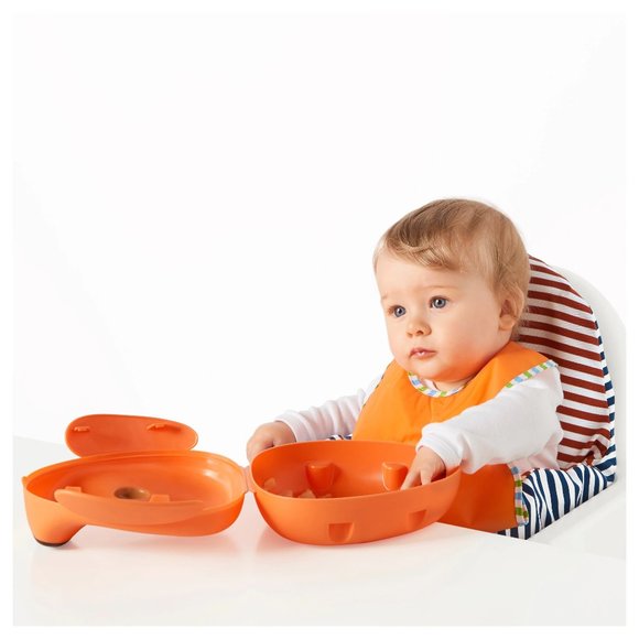 IKEA Accessories Ikea Kladd Randig Bibs Green Orange 2 Pack Poshmark